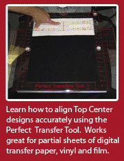 Aligning Top Center Graphics for Heat Press